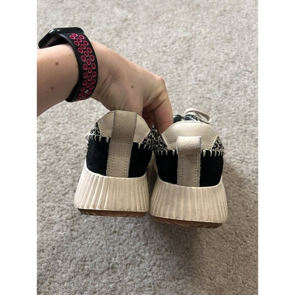 Dolce Vita Dolley Women's Sneaker, Black White Knit, Size 8.5, Retro Style - Picture 3 of 8